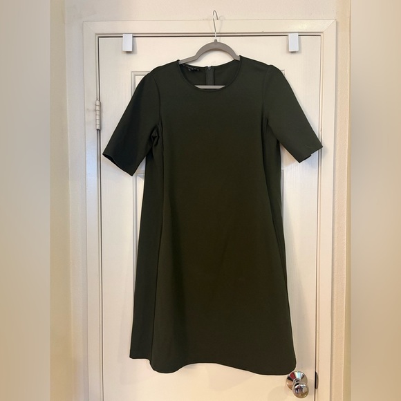 Lafayette 148 Women's Vineyard Charmeuse Trim Punto Milano Dress Size small - Picture 3 of 6